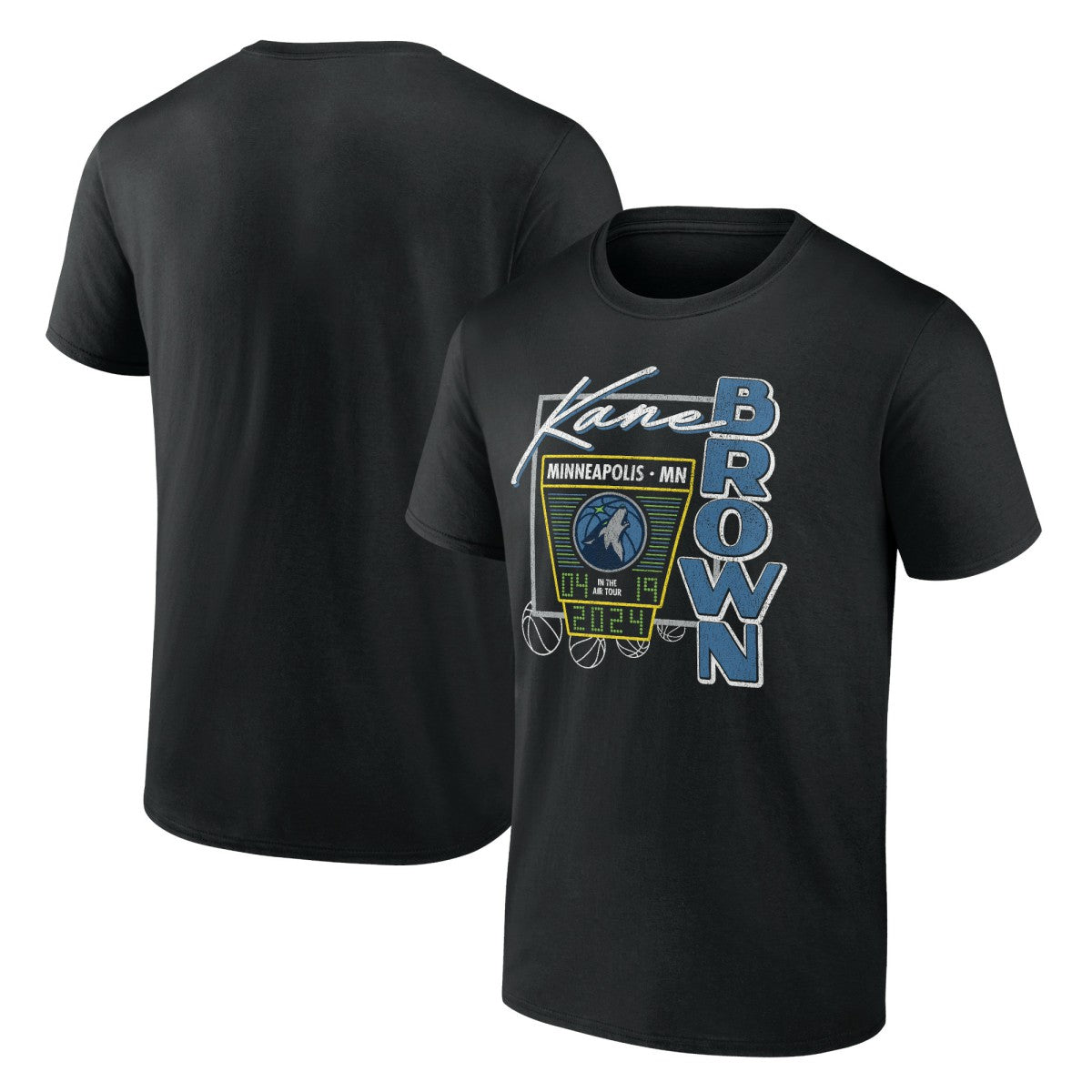Kane Brown x Minnesota Timberwolves T-Shirt Black