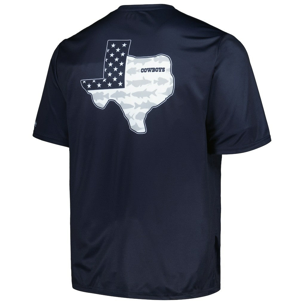 Dallas Cowboys Terminal Tackle Omni-Shade Texas T-Shirt Navy