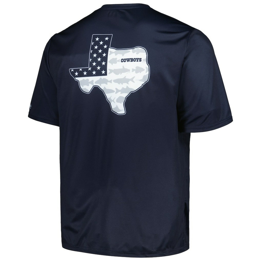 Dallas Cowboys Terminal Tackle Omni-Shade Texas T-Shirt Navy