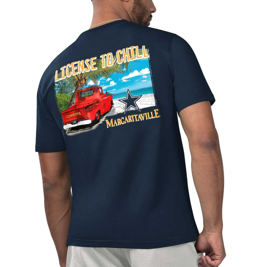 Dallas Cowboys Margaritaville Licensed to Chill T-Shirt Navy