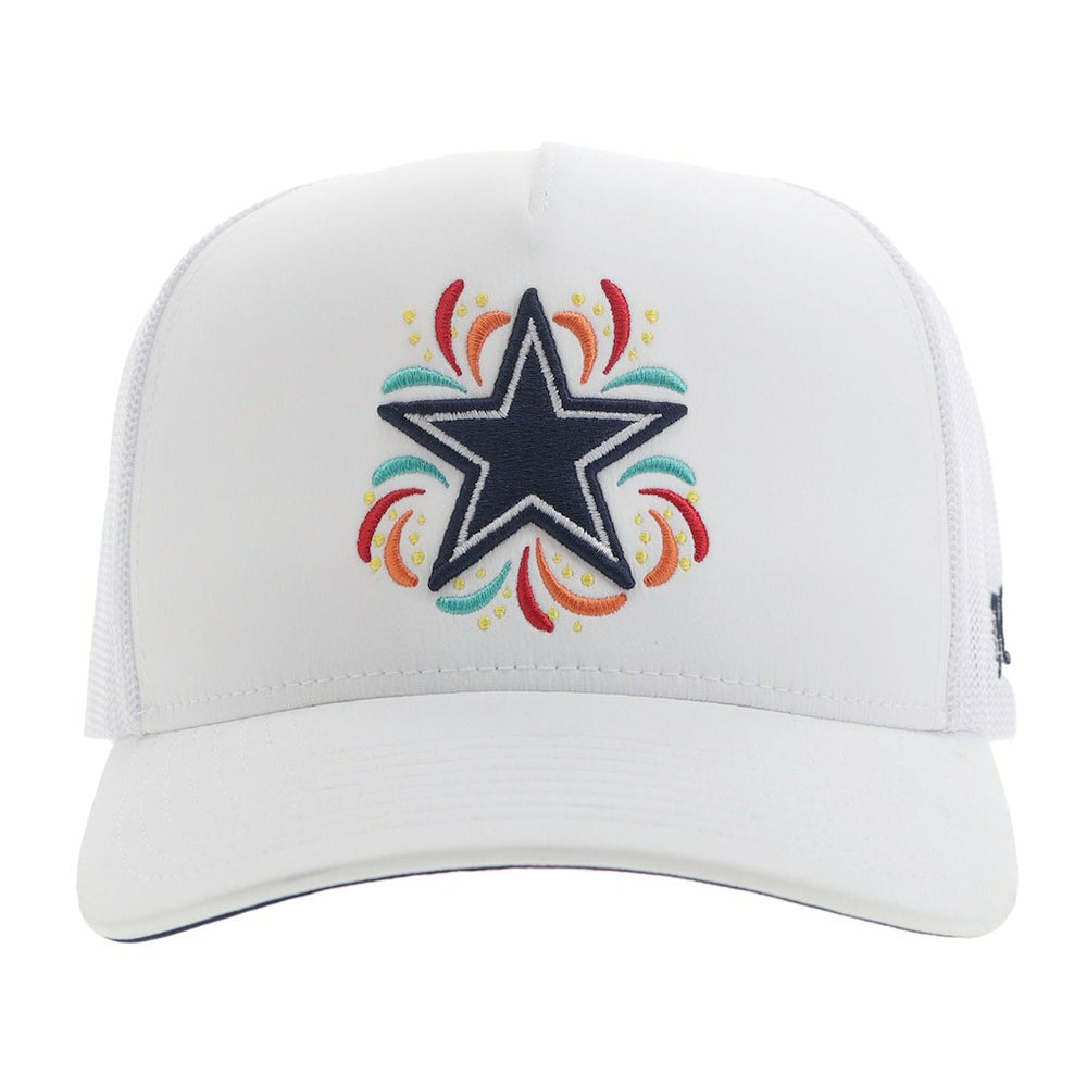 Dallas Cowboys HOOey NFL Fiesta Adjustable Trucker Hat – White