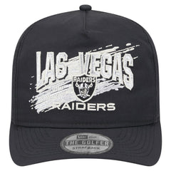 Las Vegas Raiders New Era Throwback Brush Golfer Snapback Hat Black