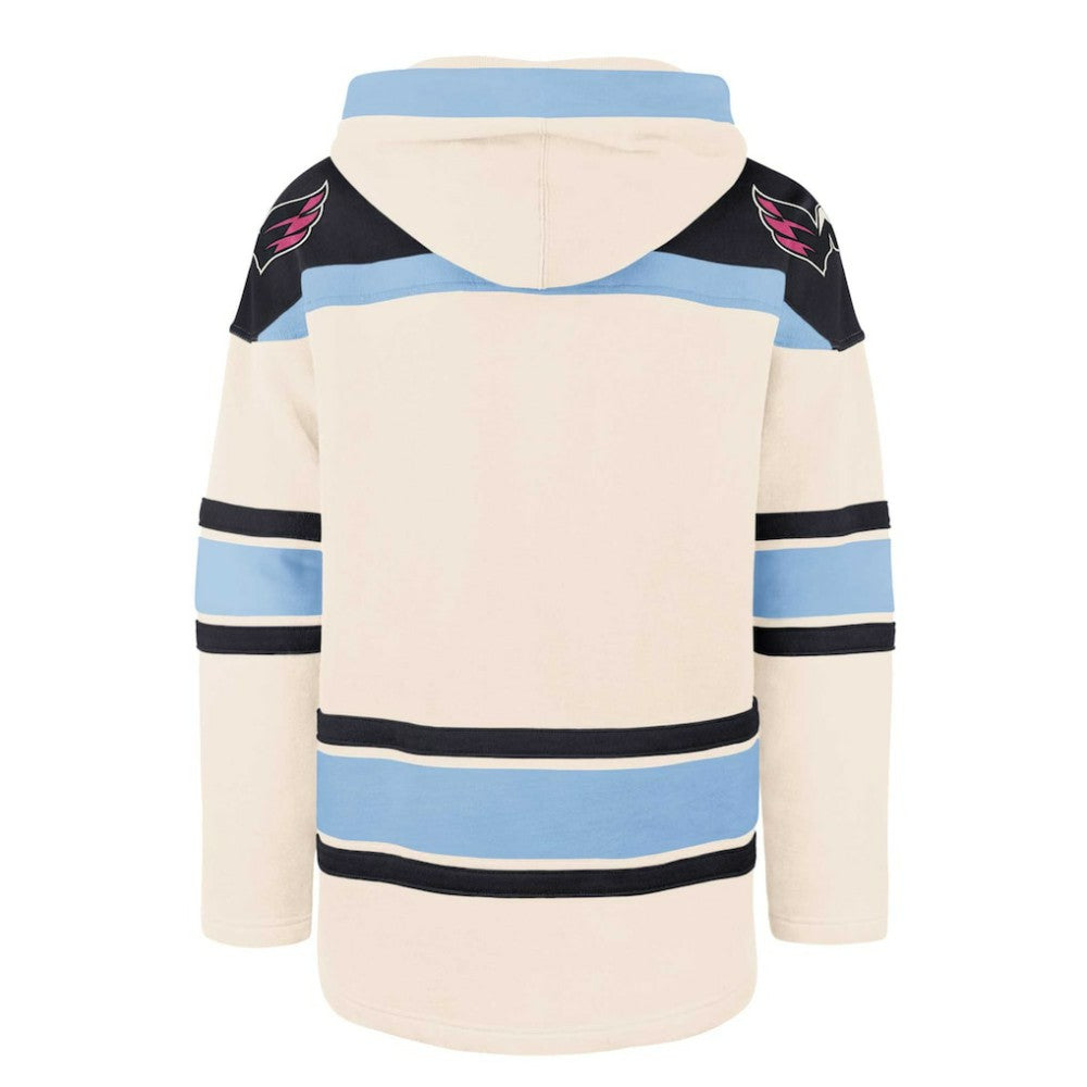 NHL Washington Capitals '47 Cherry Blossom Lacer Pullover Hoodie - Cream