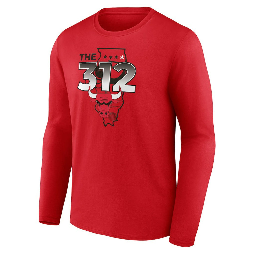 Chicago Bulls Pick & Roll Coverage Long Sleeve T-Shirt Red