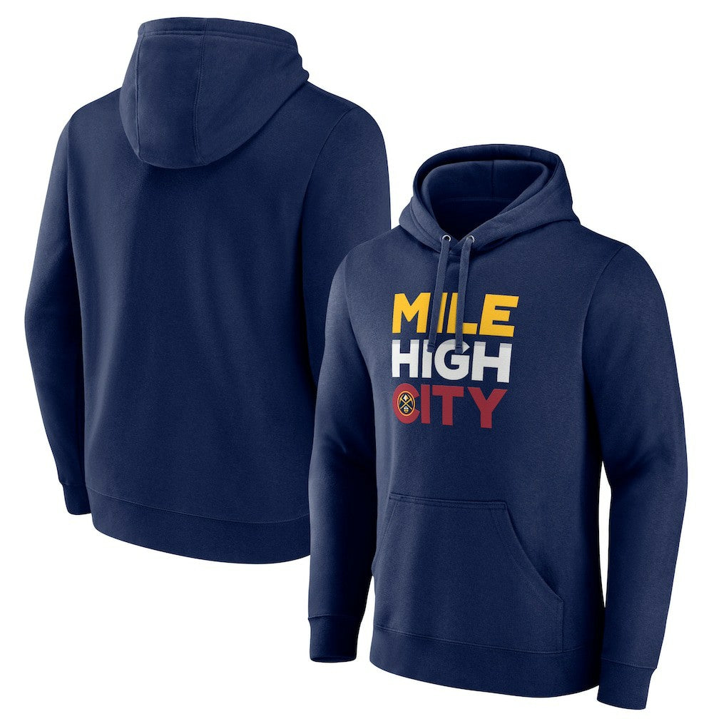 Denver Nuggets Pick & Roll Coverage Pullover Hoodie Navy