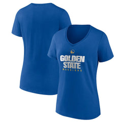 Golden State Warriors Pick & Roll Coverage V-Neck T-Shirt Royal