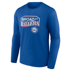 Philadelphia 76ers Pick & Roll Coverage Long Sleeve T-Shirt Royal