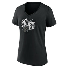 San Antonio Spurs Pick & Roll Coverage V-Neck T-Shirt Black