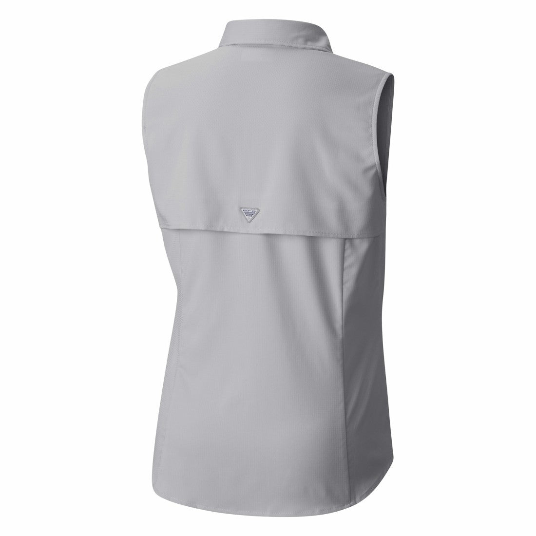Houston Texans Women's PFG Tamiami Omni-Shade Sleeveless Button-Up Shirt Gray