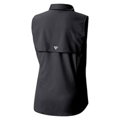 Minnesota Vikings Women's PFG Tamiami Omni-Shade Sleeveless Button-Up Shirt Black