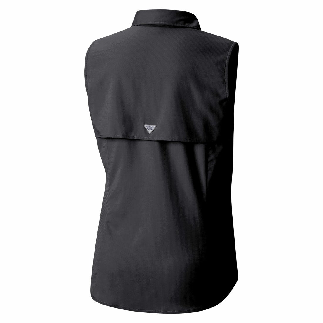 Tampa Bay Buccaneers Women's PFG Tamiami Omni-Shade Sleeveless Button-Up Shirt Black