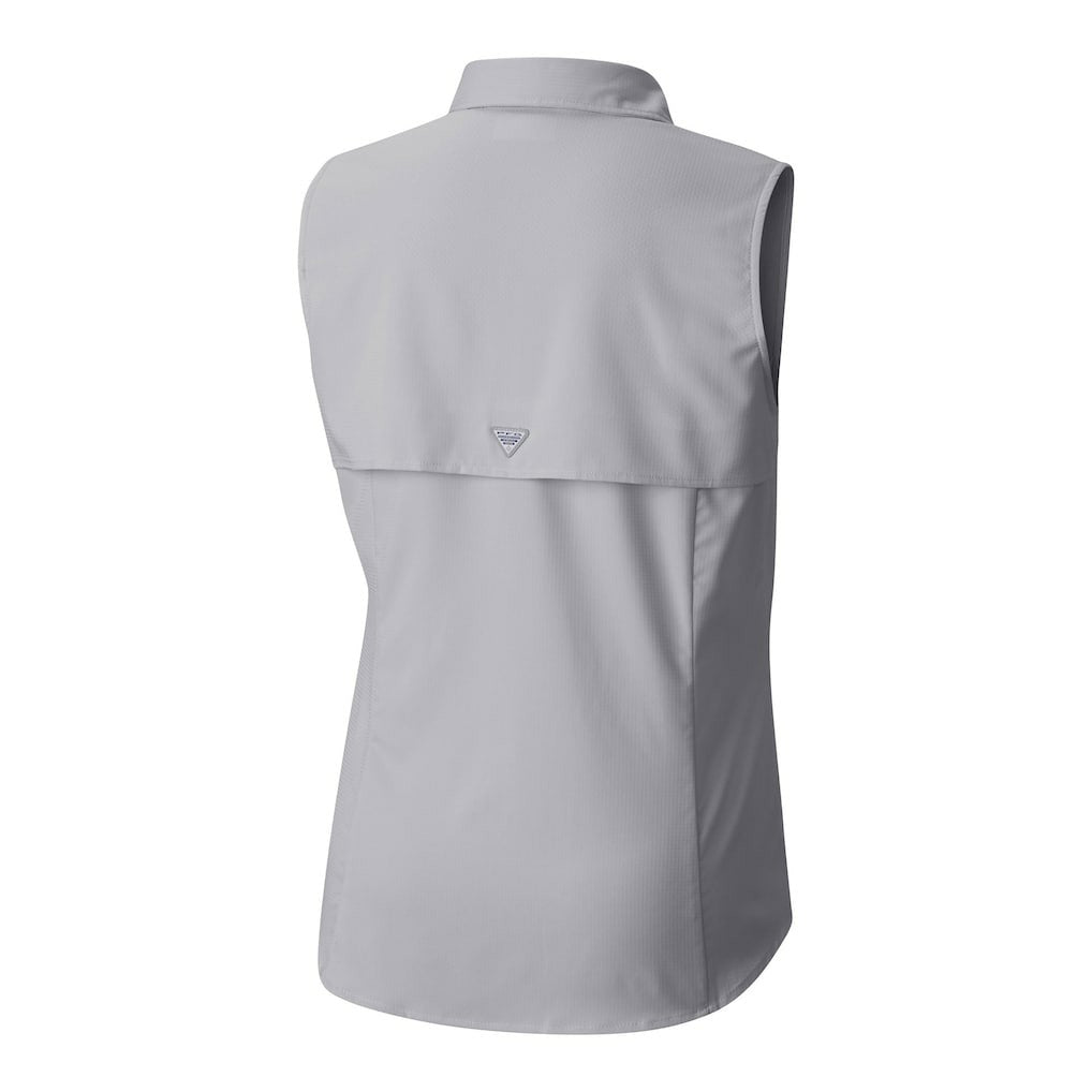 Arizona Cardinals Women's PFG Tamiami Omni-Shade Sleeveless Button-Up Shirt Gray