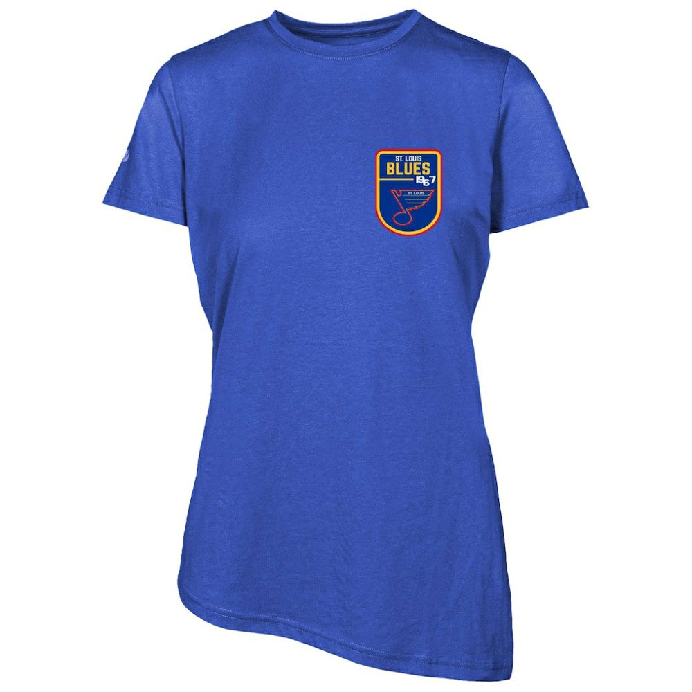 NHL St. Louis Blues Levelwear Women's Retro Birch T-Shirt - Blue