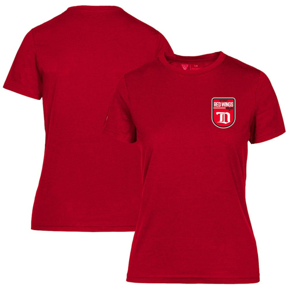 NHL Detroit Red Wings Levelwear Women's Retro Maddox T-Shirt - Red