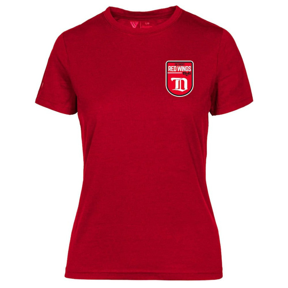 NHL Detroit Red Wings Levelwear Women's Retro Maddox T-Shirt - Red