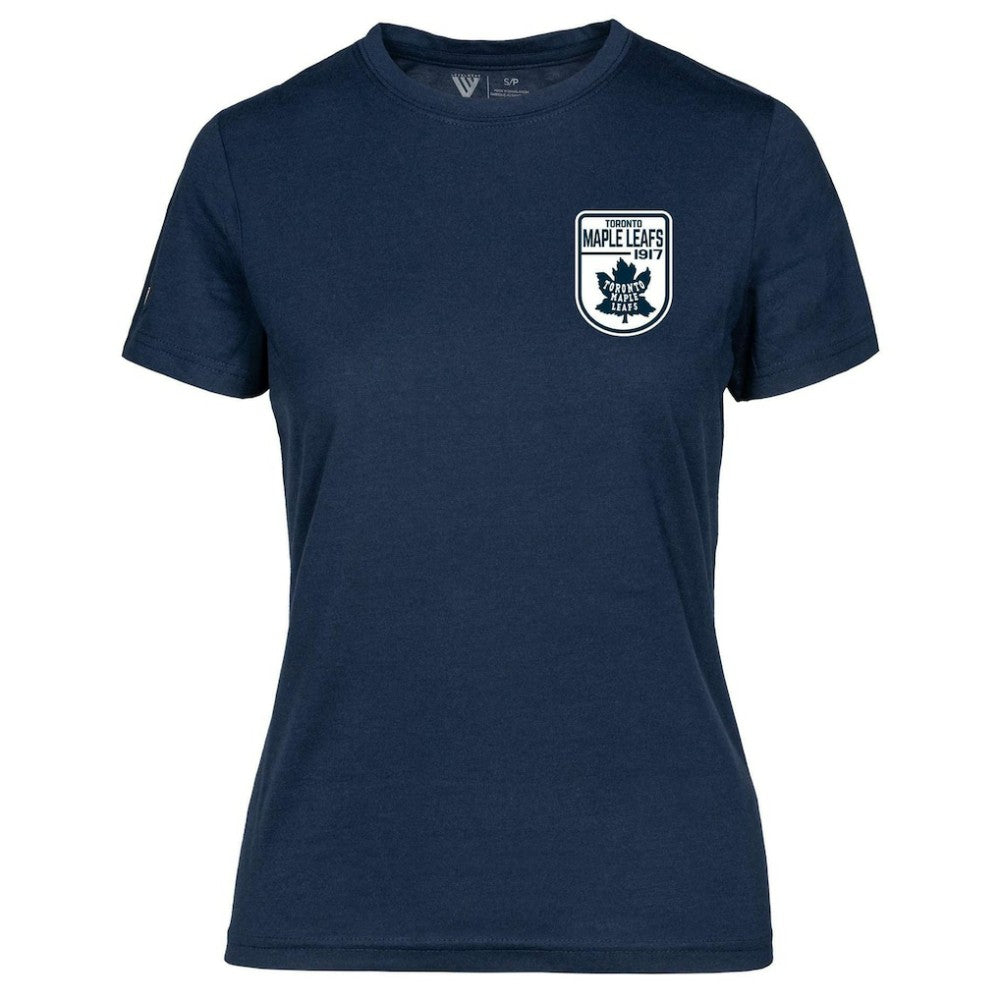 NHL Toronto Maple Leafs Levelwear Women's Retro Maddox T-Shirt - Navy