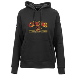 NHL Vancouver Canucks Levelwear Women's Retro Adorn Spellout Pullover Hoodie - Black