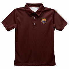 Barcelona Vive La Fete Youth Solid Polo Maroon shop
