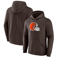 Cleveland Browns Primary Logo Pullover Hoodie Brown