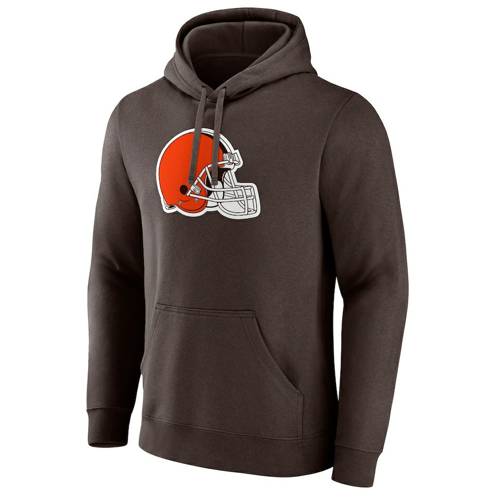 Cleveland Browns Primary Logo Pullover Hoodie Brown