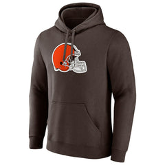 Cleveland Browns Primary Logo Pullover Hoodie Brown