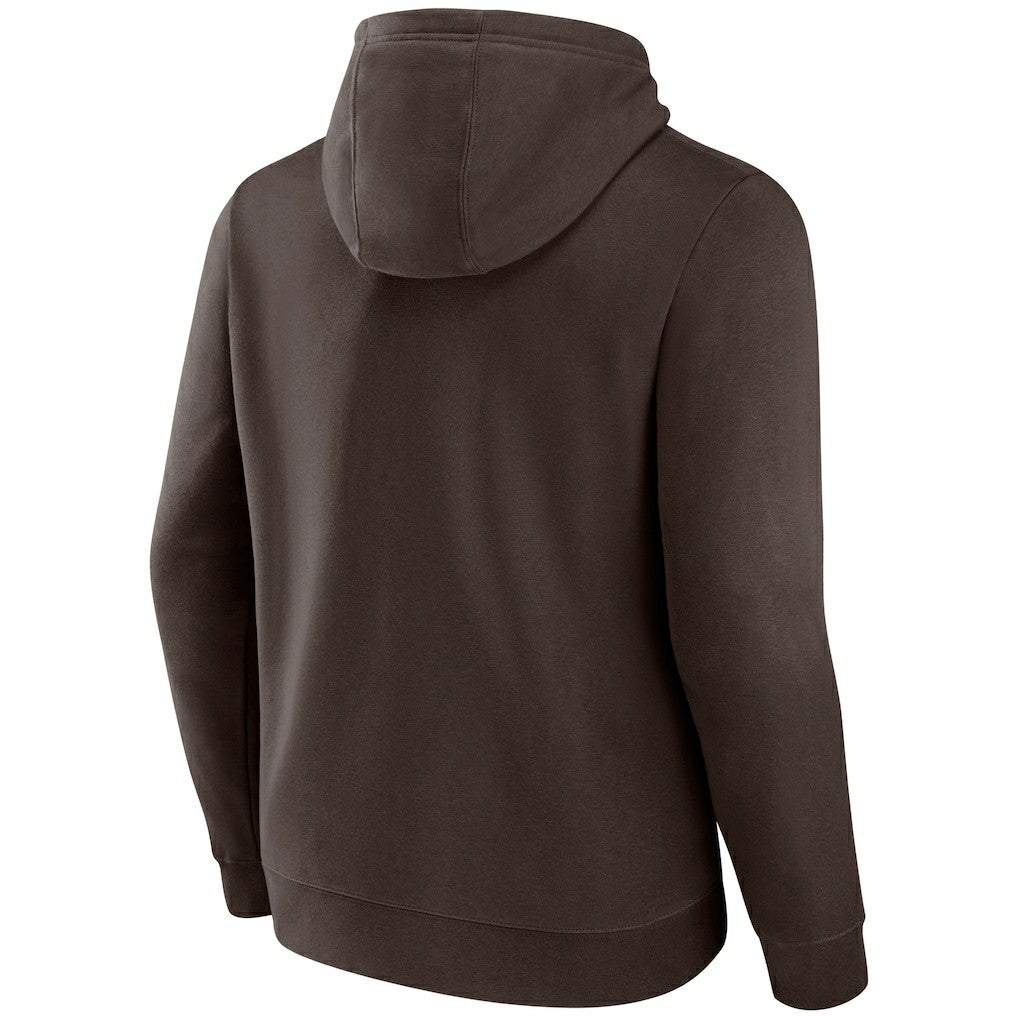 Cleveland Browns Primary Logo Pullover Hoodie Brown