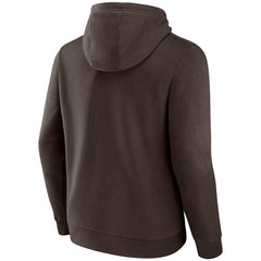 Cleveland Browns Primary Logo Pullover Hoodie Brown