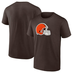 Cleveland Browns Adult Primary Logo T-Shirt Brown