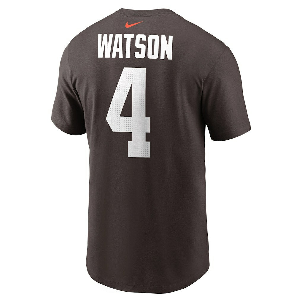 Deshaun Watson Cleveland Browns Player Name & Number T-Shirt Brown