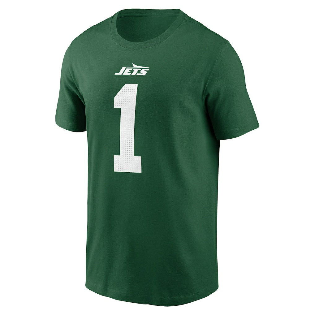 Sauce Gardner New York Jets Name & Number T-Shirt Green