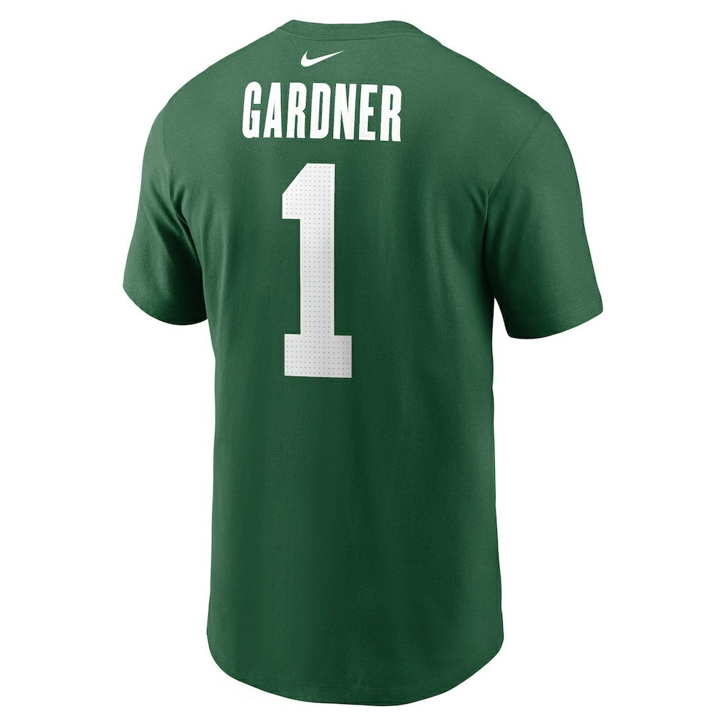 Sauce Gardner New York Jets Name & Number T-Shirt Green