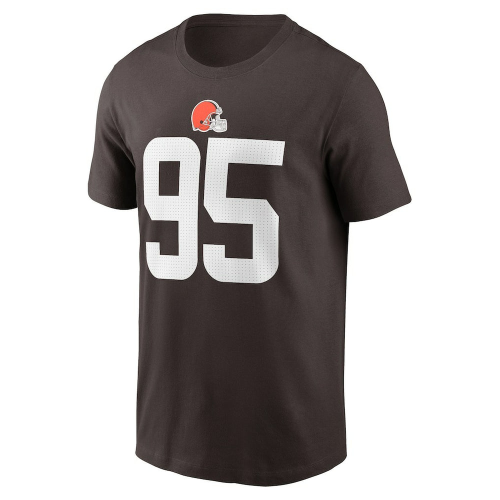 Myles Garrett Cleveland Browns Player Name & Number T-Shirt Brown