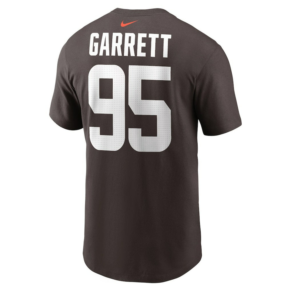 Myles Garrett Cleveland Browns Player Name & Number T-Shirt Brown