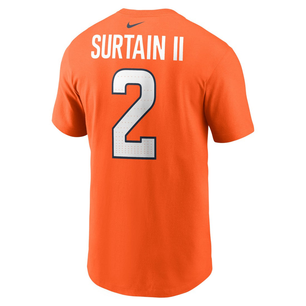 Patrick Surtain II Denver Broncos Name & Number T-Shirt Orange
