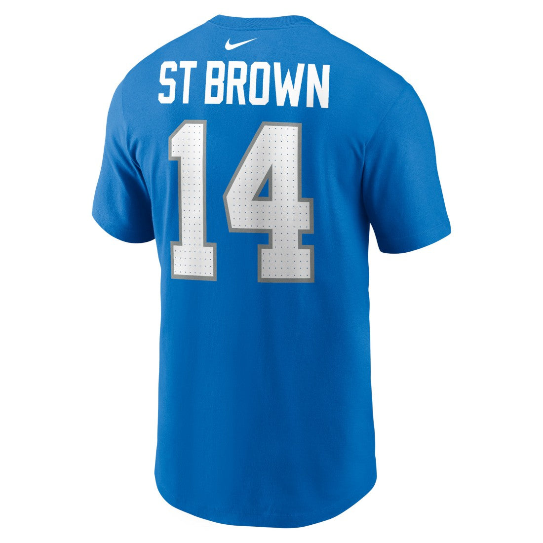 Amon-Ra St. Brown Detroit Lions Name & Number T-Shirt Blue