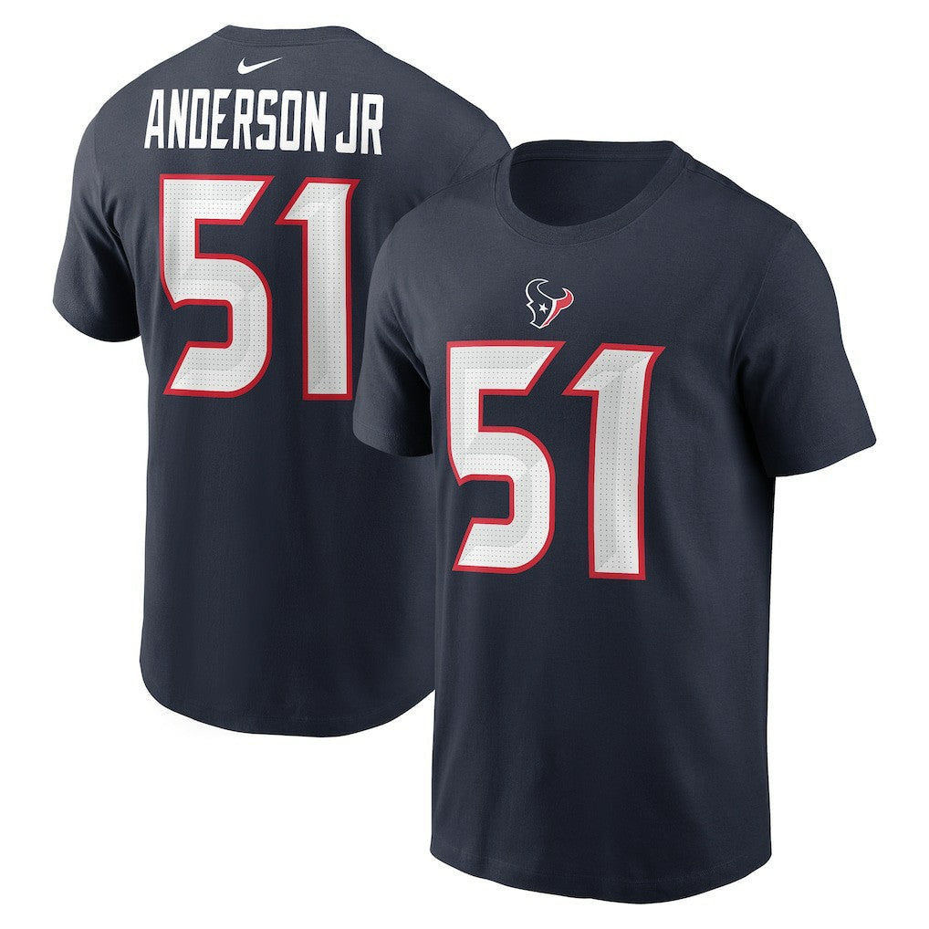 Will Anderson Jr. Houston Texans Player Name & Number T-Shirt Navy