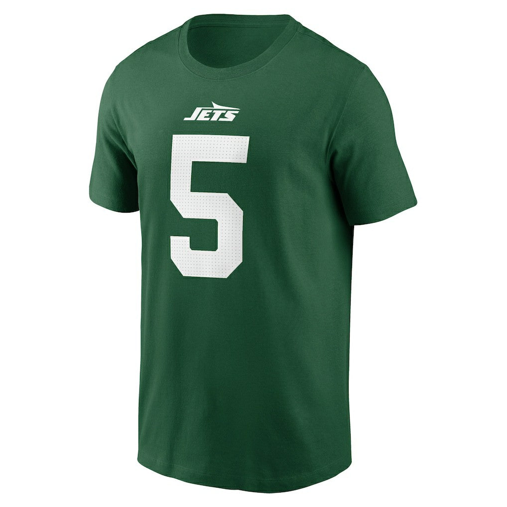 Garrett Wilson New York Jets Name & Number T-Shirt Green