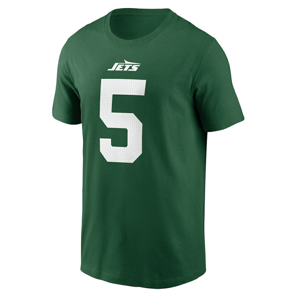 Garrett Wilson New York Jets Name & Number T-Shirt Green