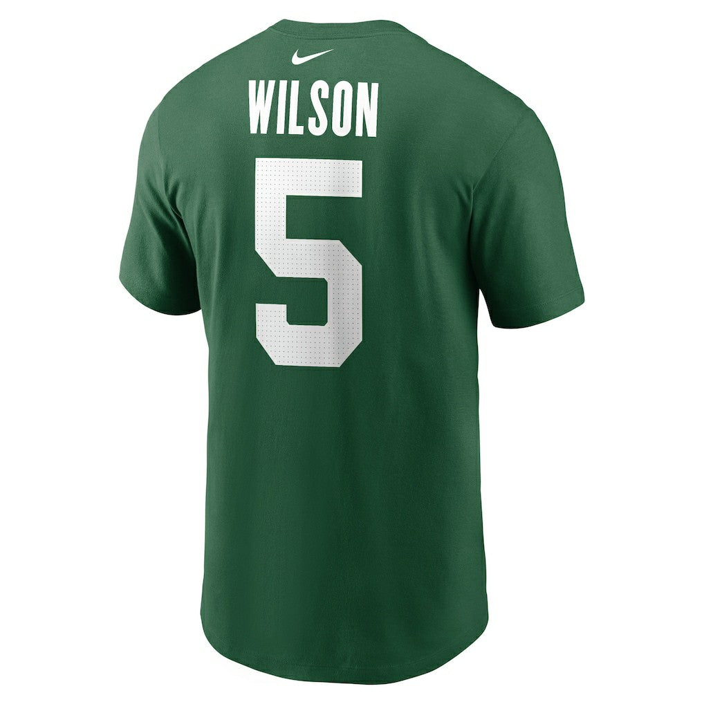 Garrett Wilson New York Jets Name & Number T-Shirt Green