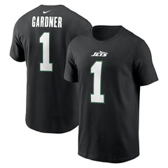 Ahmad Sauce Gardner New York Jets Name & Number T-Shirt Black