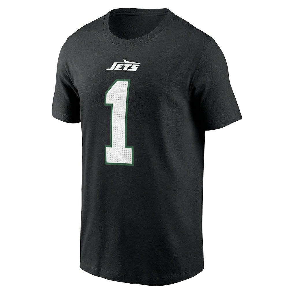 Ahmad Sauce Gardner New York Jets Name & Number T-Shirt Black