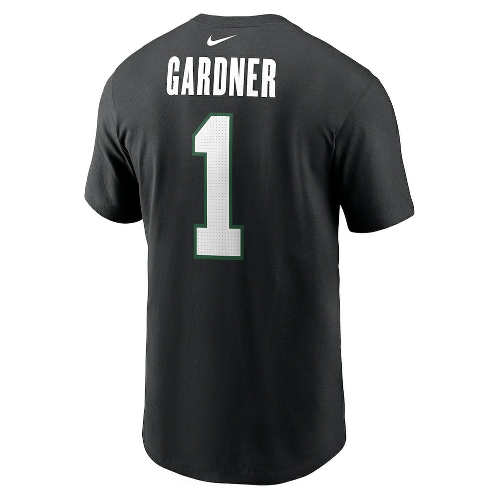 Ahmad Sauce Gardner New York Jets Name & Number T-Shirt Black