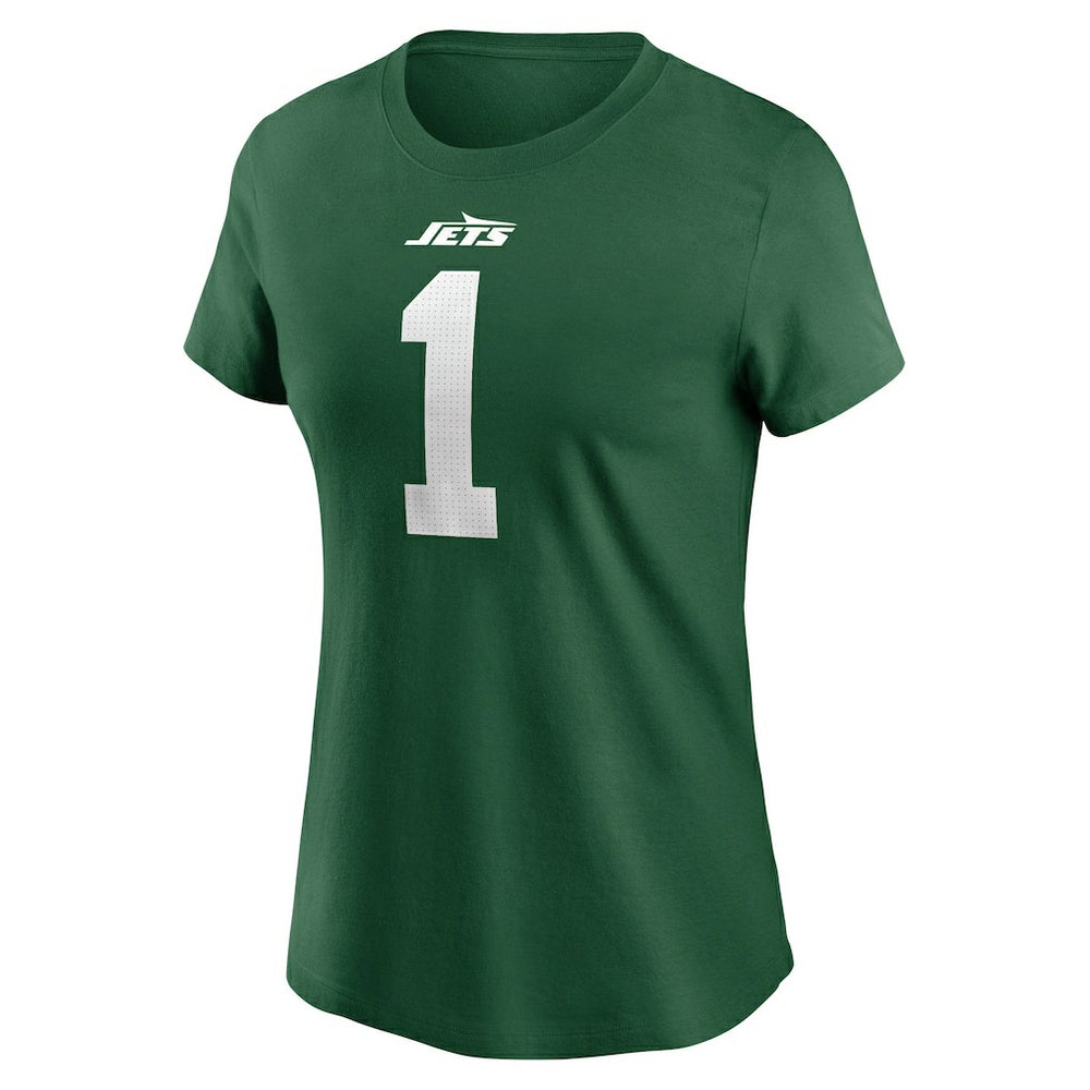 Sauce Gardner New York Jets Women's Player Name & Number T-Shirt Green