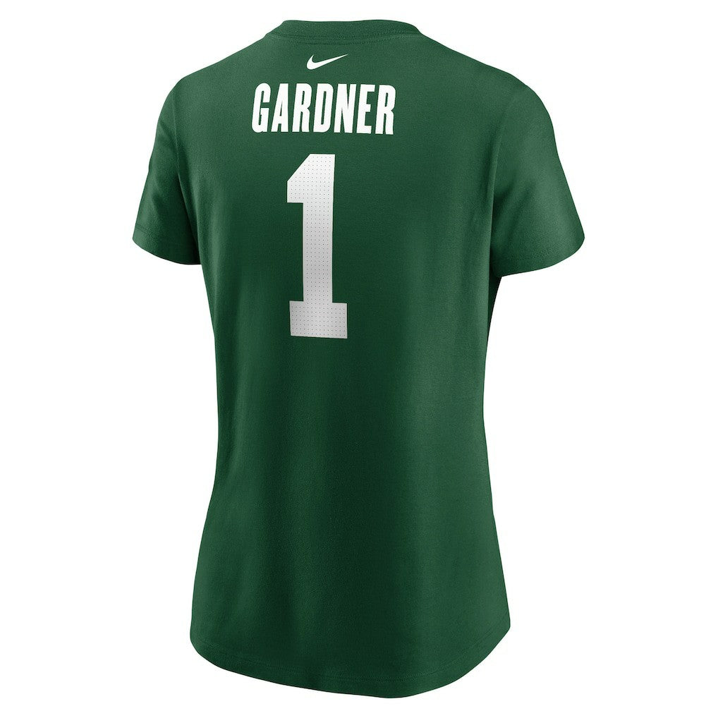 Sauce Gardner New York Jets Women's Player Name & Number T-Shirt Green
