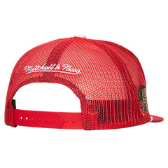 Chicago Bulls Roper Meshback Trucker Snapback Hat Red