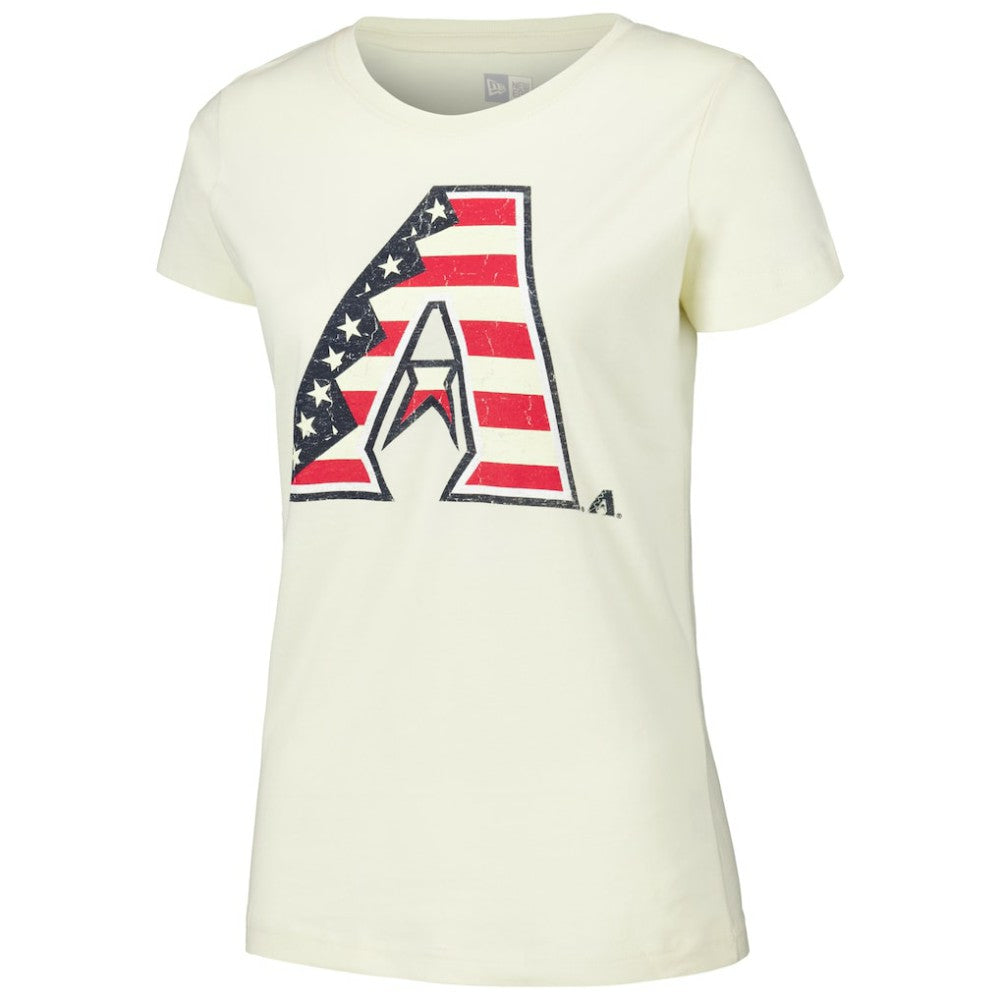 Arizona Diamondbacks New Era Women's Vintage T-Shirt - Cream T-shirts