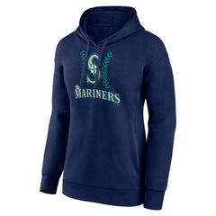 Julio Rodríguez Seattle Mariners Women's Name & Number Fastball Pullover Hoodie - Navy Hoodies