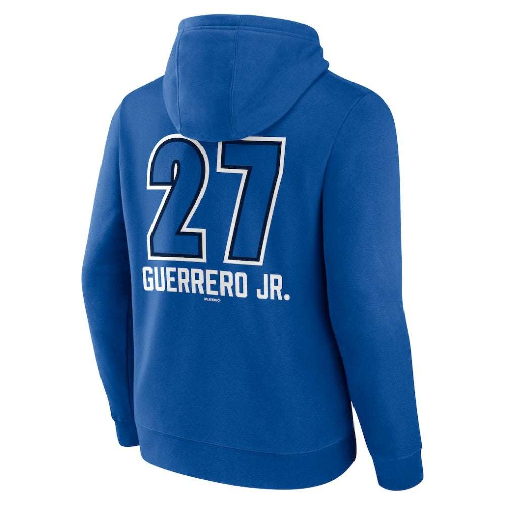 Vladimir Guerrero Jr. Toronto Blue Jays Name & Number Fastball Pullover Hoodie - Royal Hoodies