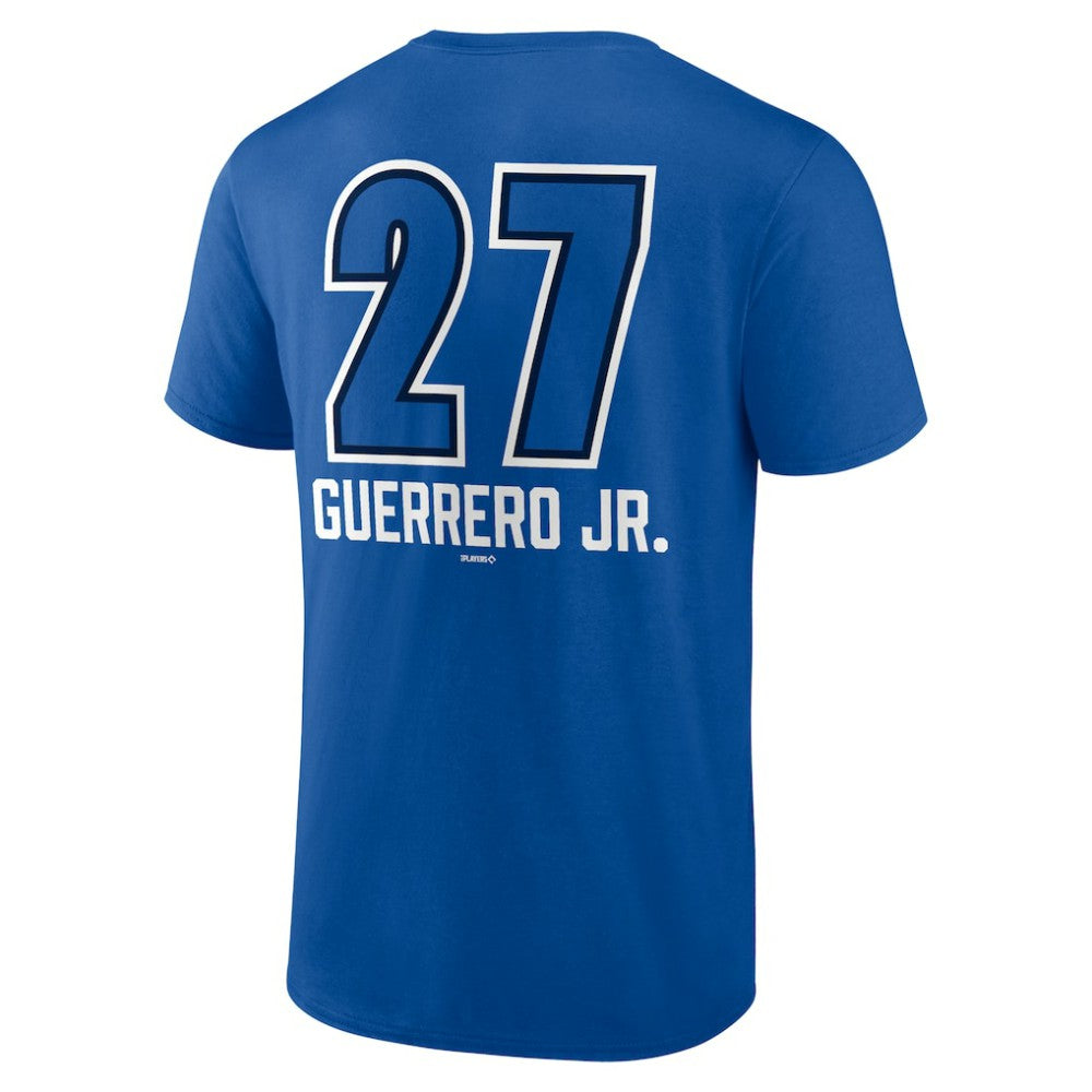Vladimir Guerrero Jr. Toronto Blue Jays Name & Number Fastball T-Shirt - Royal T-shirts