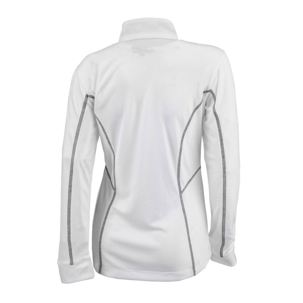 Detroit Tigers Columbia Women's Omni-Wick Shotgun Quarter-Zip Pullover Top - White Pullover